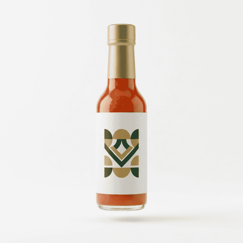 Custom Hot Sauce Bottle